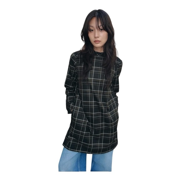 🖤 ZARA Plaid Mini Dress | Size M | New With Tags - Picture 4 of 8